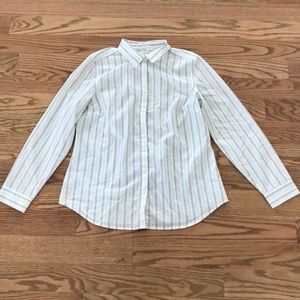 LOFT “the softened” button down shirt
